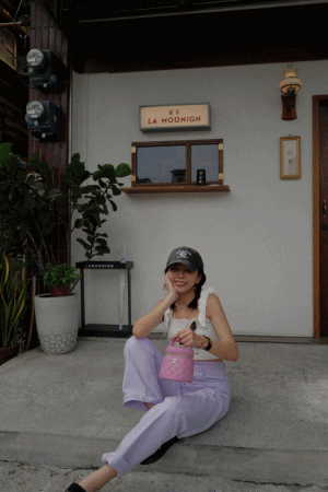 洗水標單釦薄款直筒色褲(闆娘清單)
