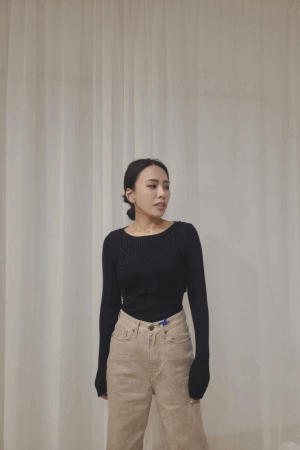 後綁帶坑條上衣兩件組