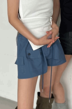 抽繩扣環工作短褲