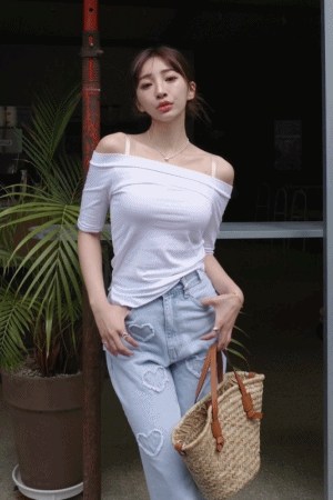 舒服棉一字領上衣