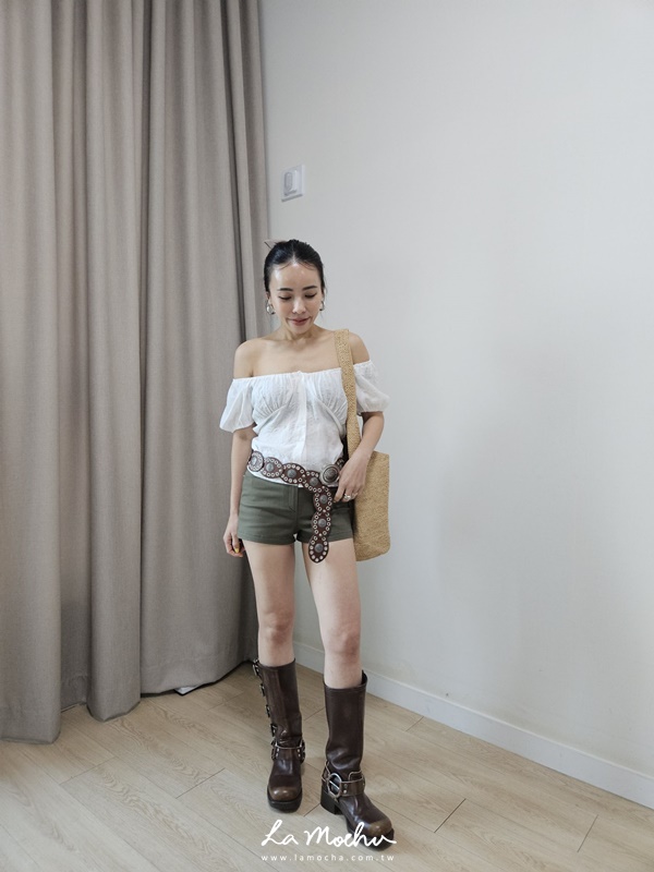 簍空鉚釘合身小短褲(闆娘清單)