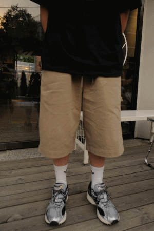 斜紋牛仔布六分褲