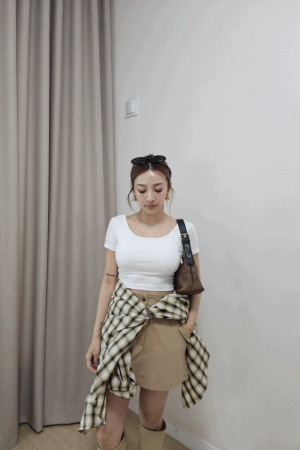 U領交叉美背BRA上衣