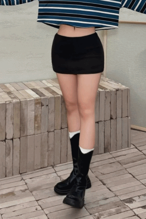 棉質迷你小褲裙(闆娘.花花清單)