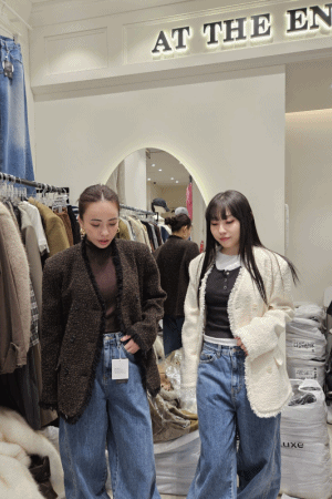 小香風無領毛邊外套