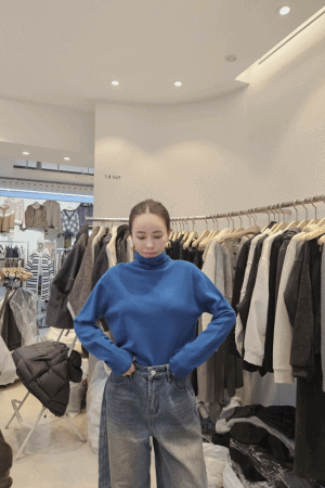 羊毛高領多色系上衣
