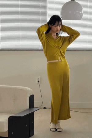 超親膚針織長裙