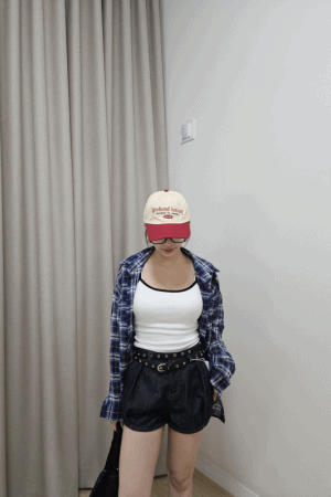 拼色滾邊棉質BRA背心