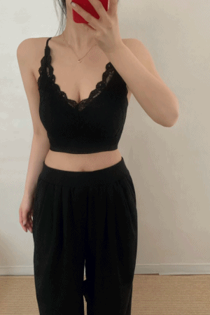 遮附乳蕾絲涼感背心