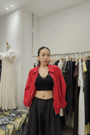 雙拉鍊麻料防曬外套