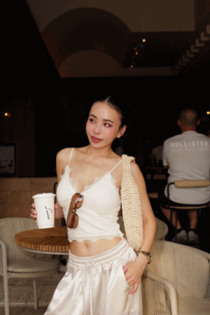 細肩波浪蕾絲BRA背心(闆娘.花花清單)