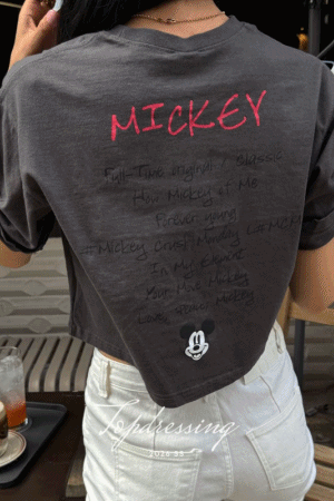 MICKEY字母短袖上衣(花花清單)