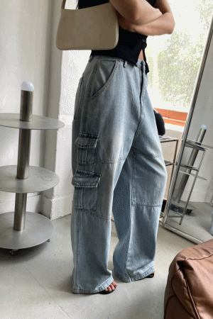 軟料牛仔口袋長褲(闆娘清單)