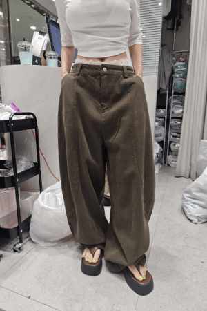 牛仔顯瘦彎刀長褲