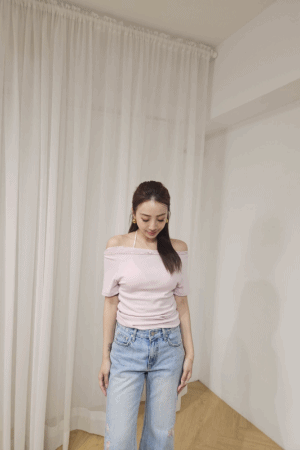 小玫瑰蕾絲平口棉質背心