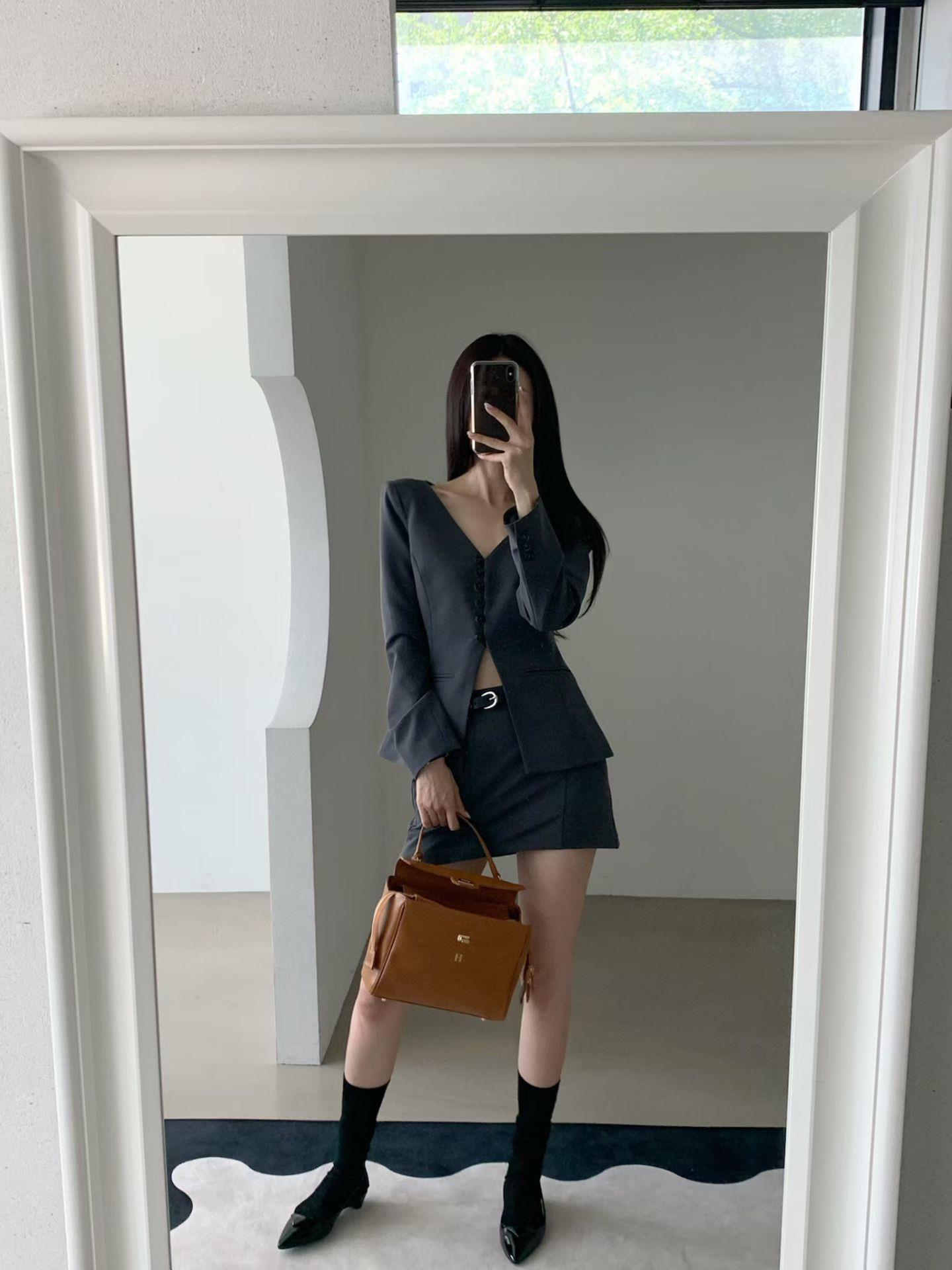 知性寬v領西裝上衣