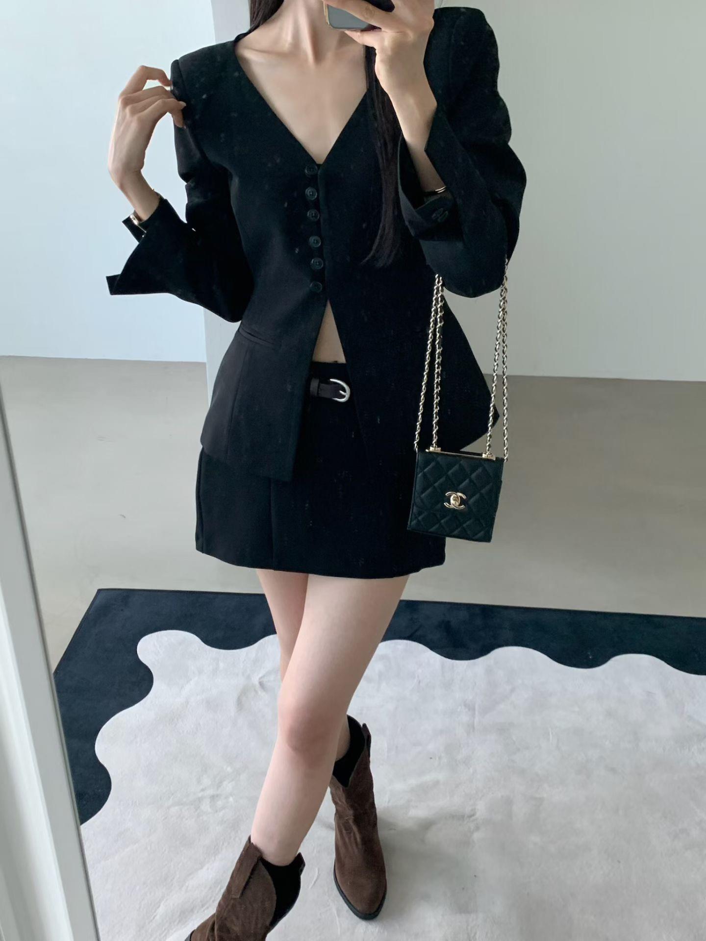 知性寬v領西裝上衣