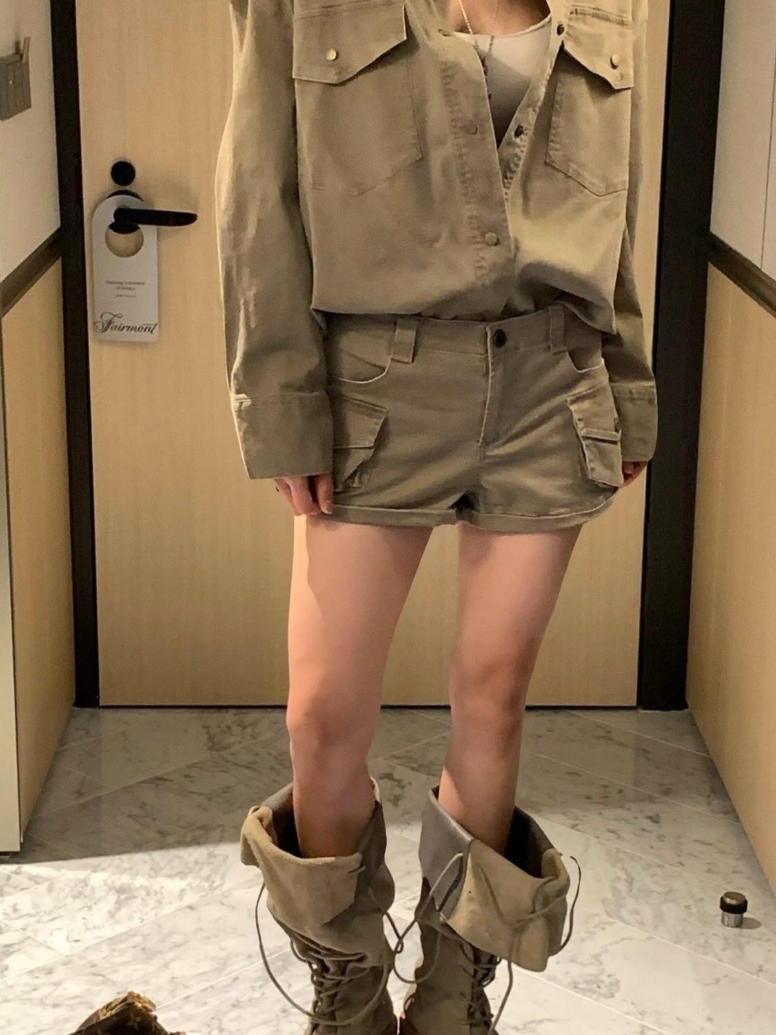 工裝口袋小短褲