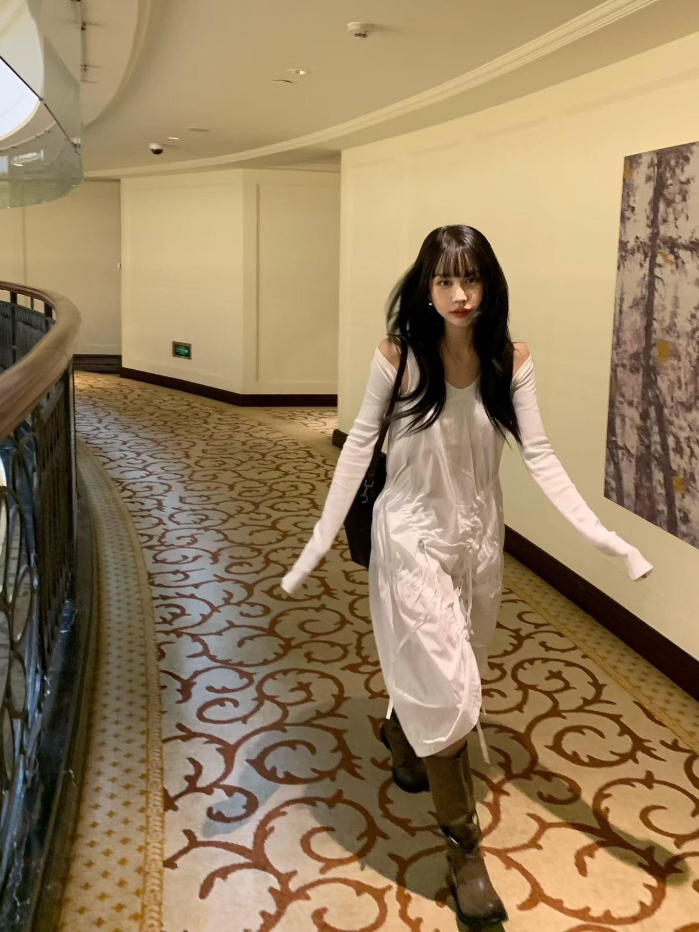 極短長袖坑條小外套