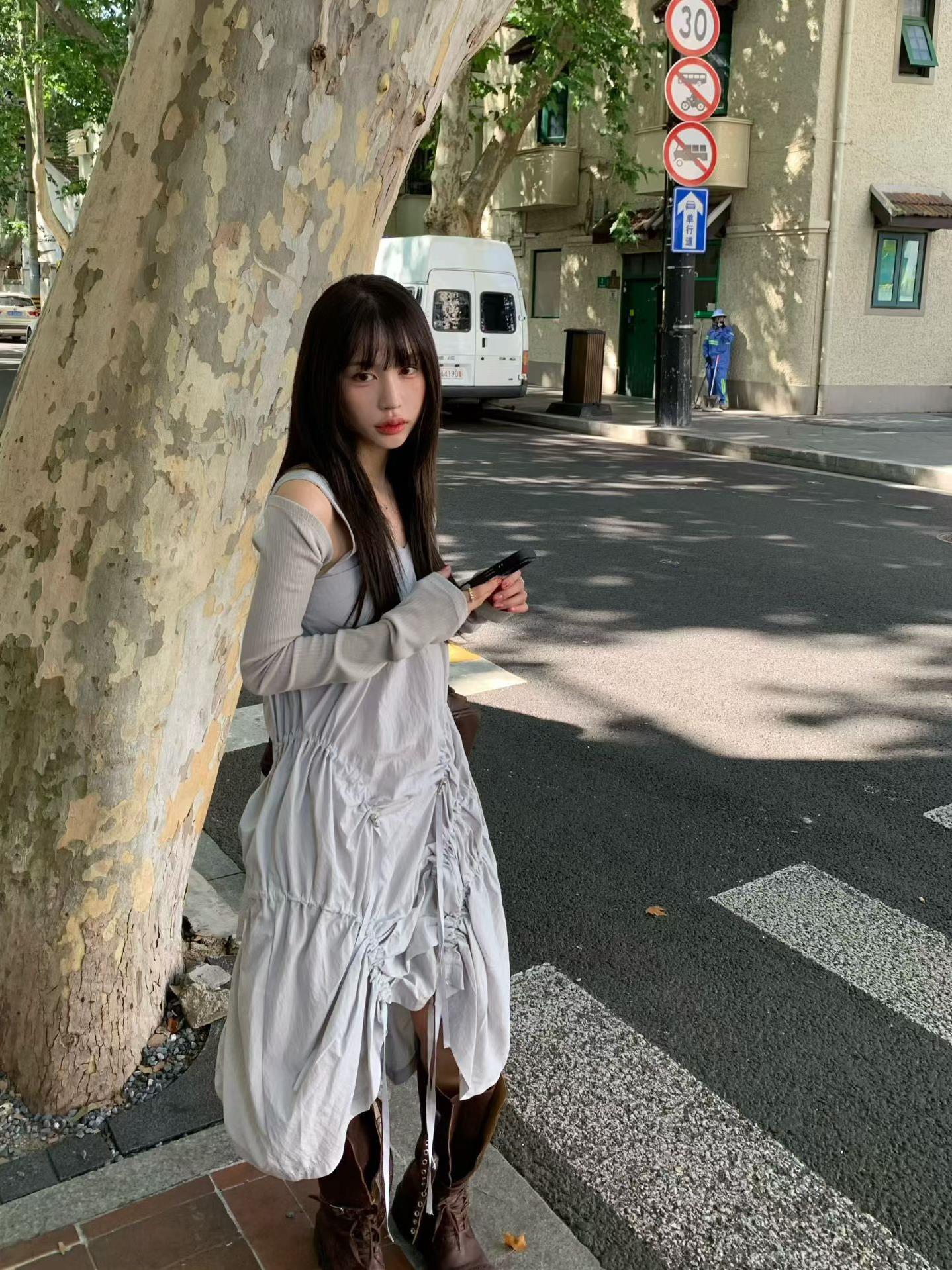 極短長袖坑條小外套