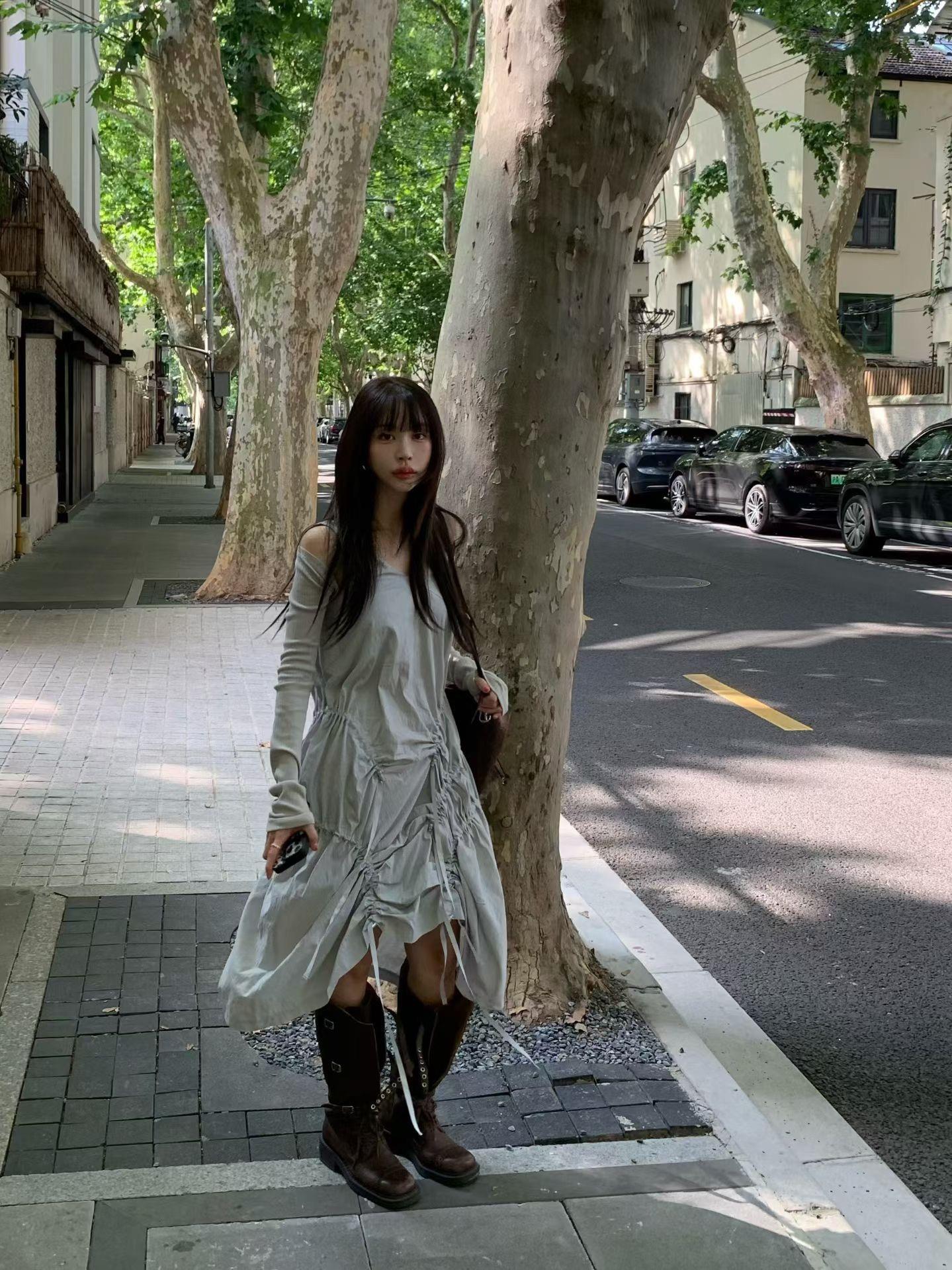 極短長袖坑條小外套