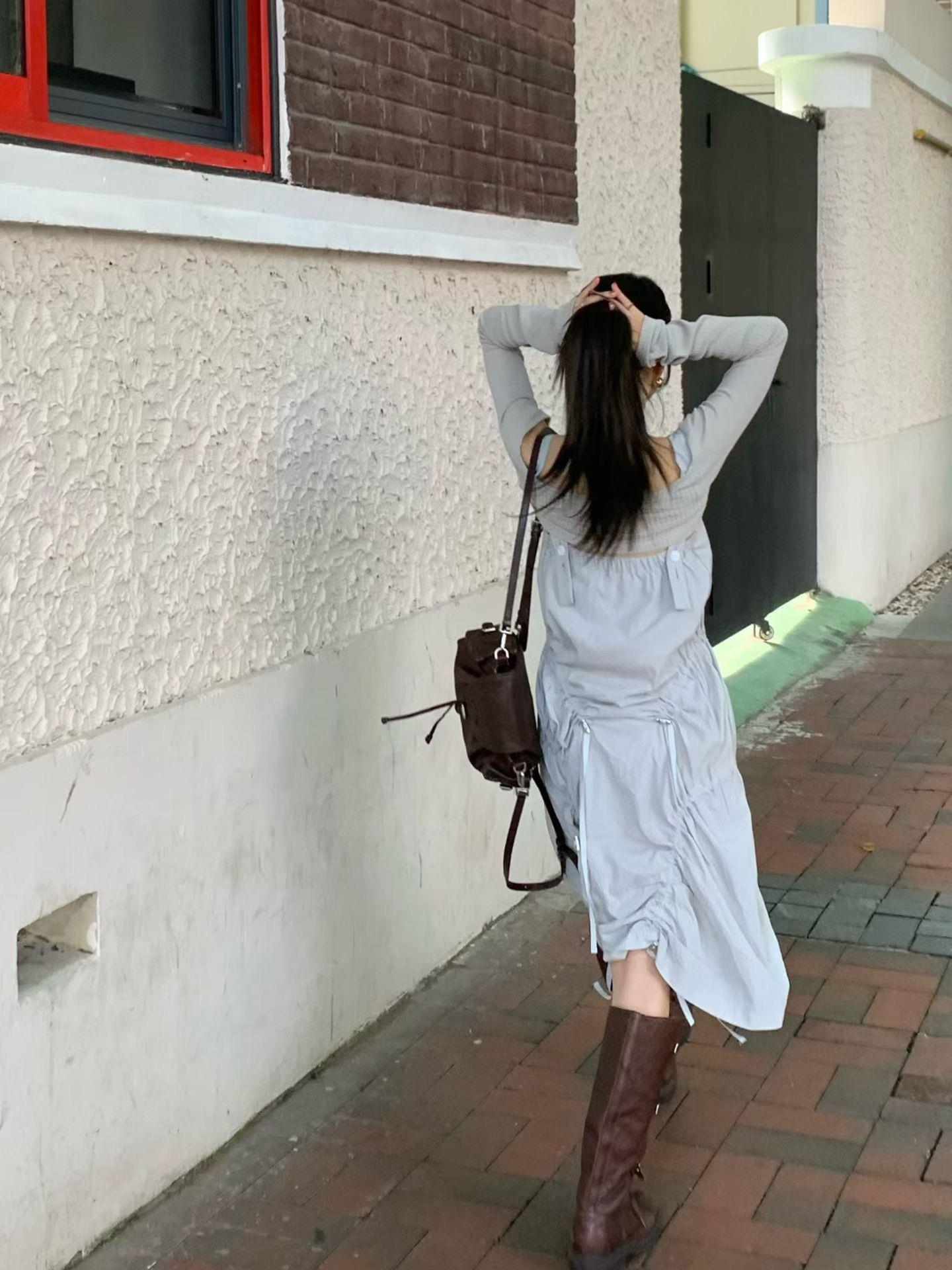 極短長袖坑條小外套