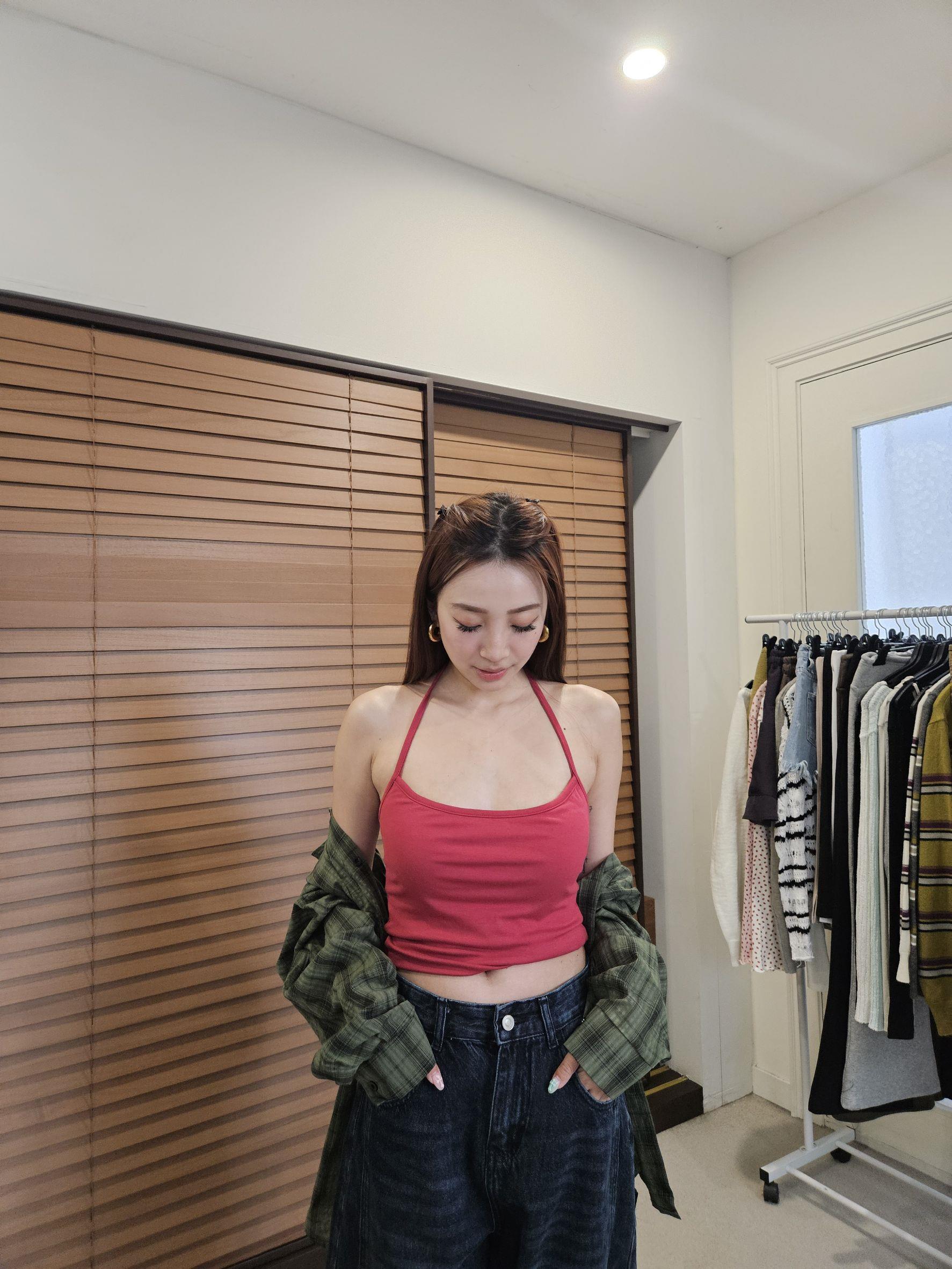 掛脖美背棉質BRA背心