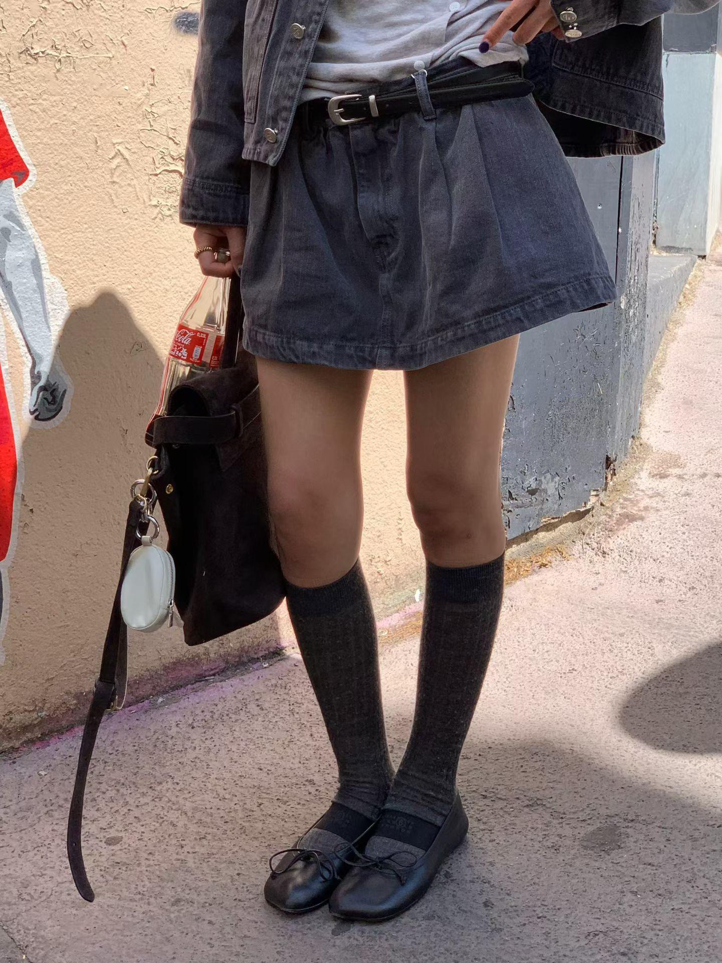 高質感紋路牛仔短裙