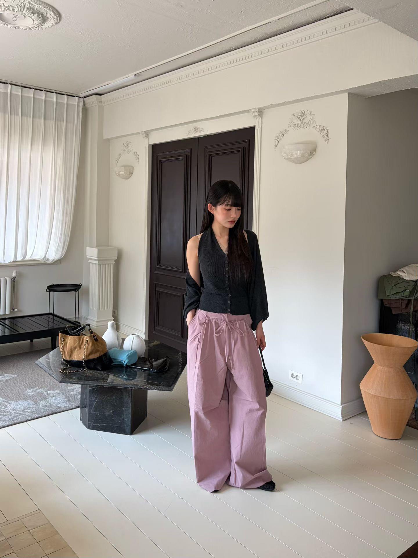 坑條掛脖背心外套SET