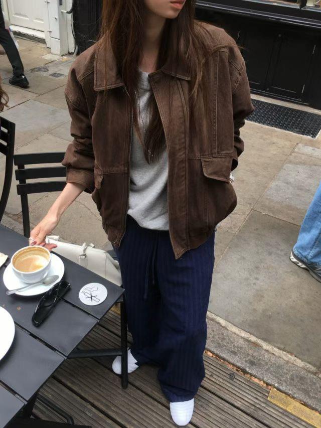 拉鍊水洗牛仔外套