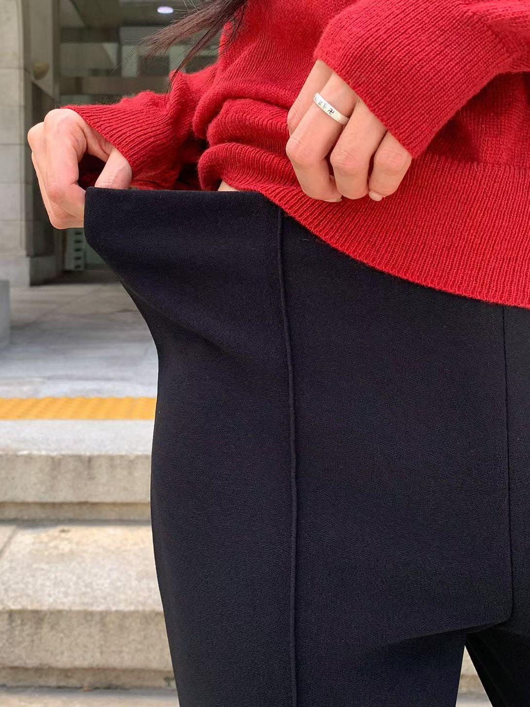側開衩尼龍卡布里褲
