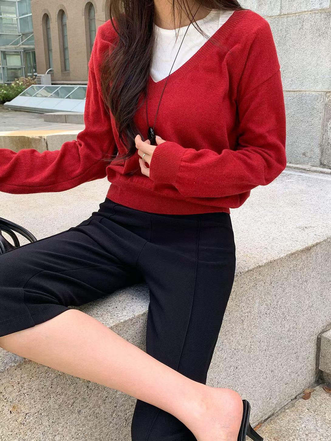 側開衩尼龍卡布里褲