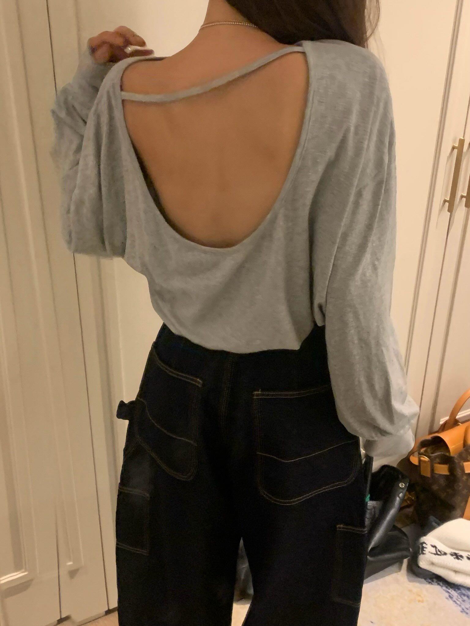 美背慵懶上衣