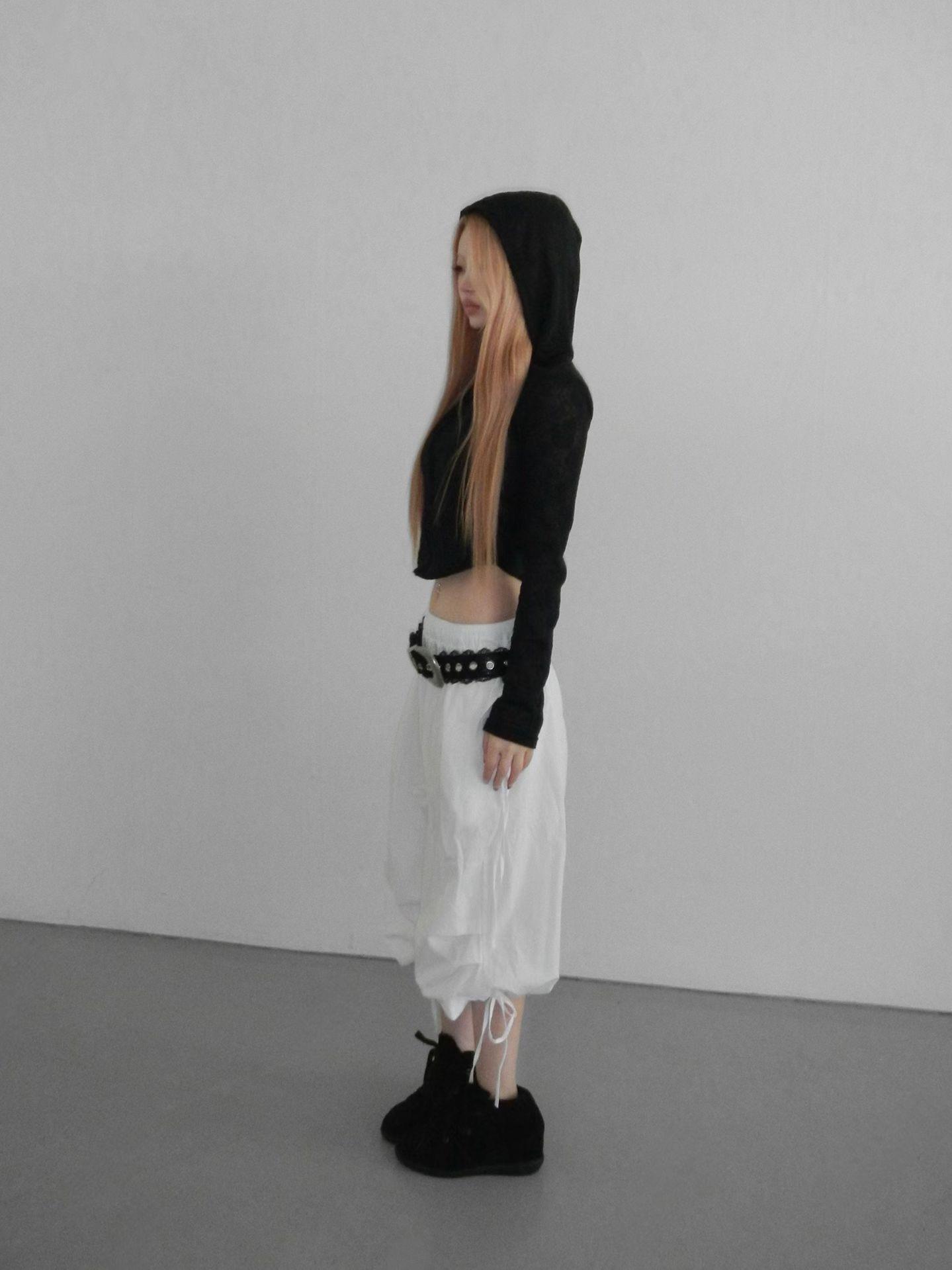花朵蕾絲連帽外套