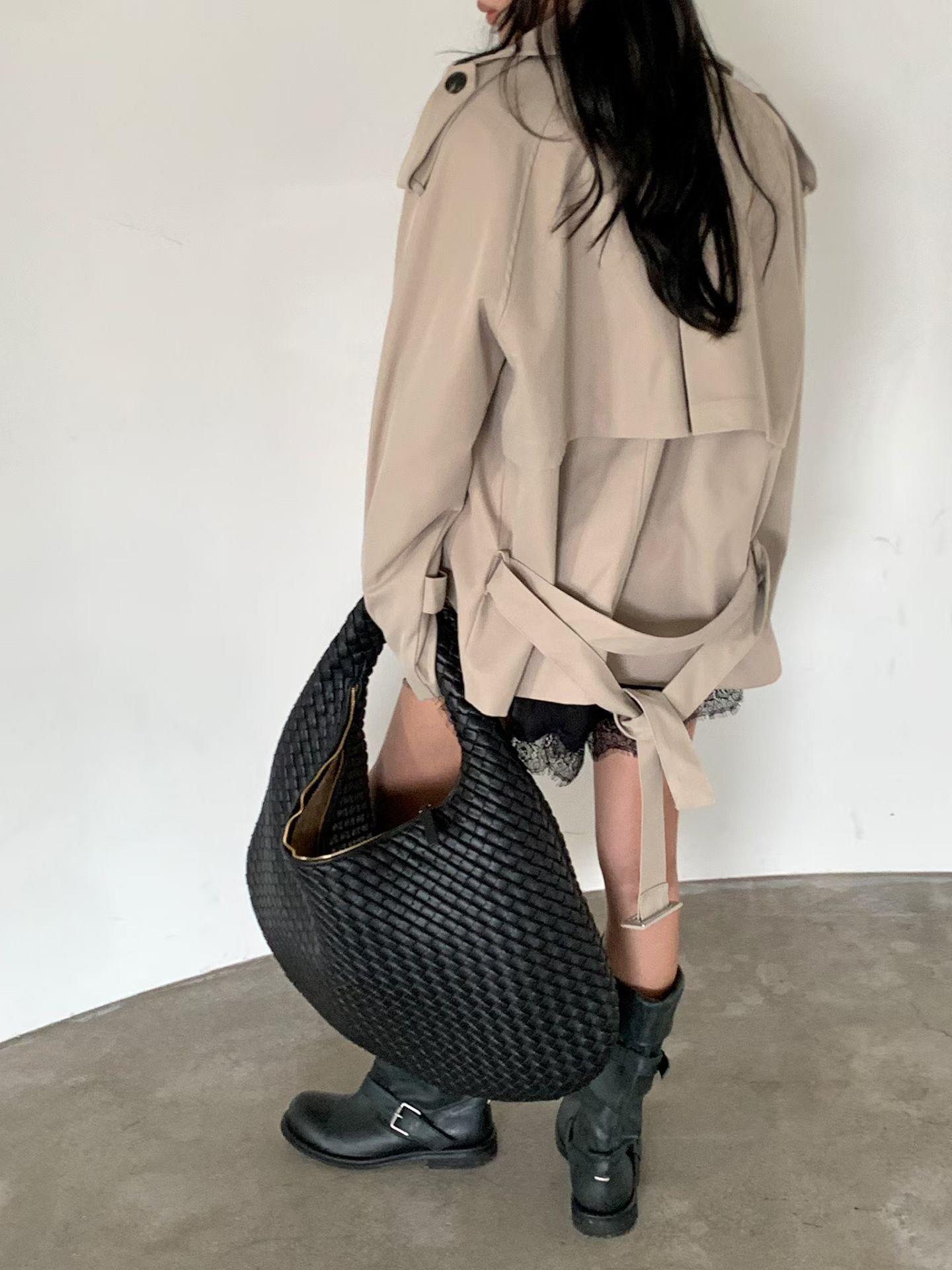 中長版風衣外套
