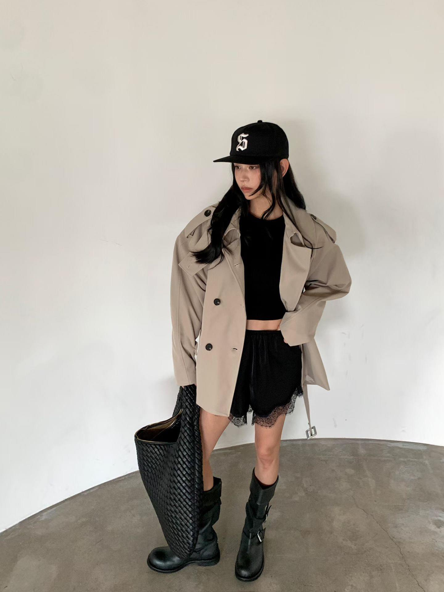 中長版風衣外套