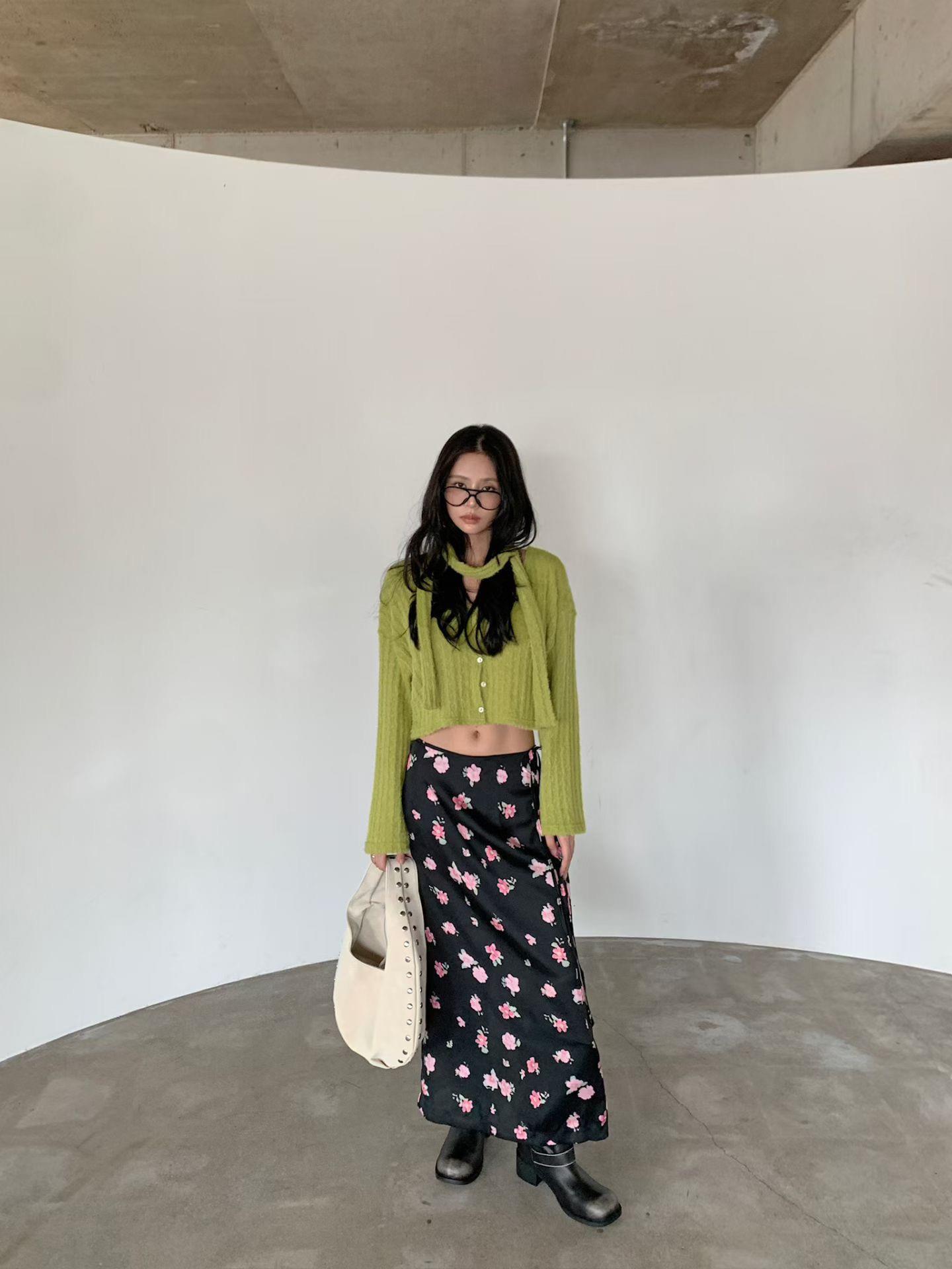 馬海毛掛脖排釦上衣