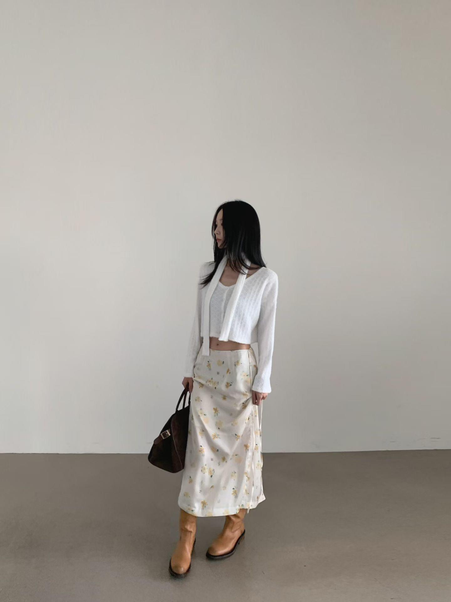 馬海毛掛脖排釦上衣