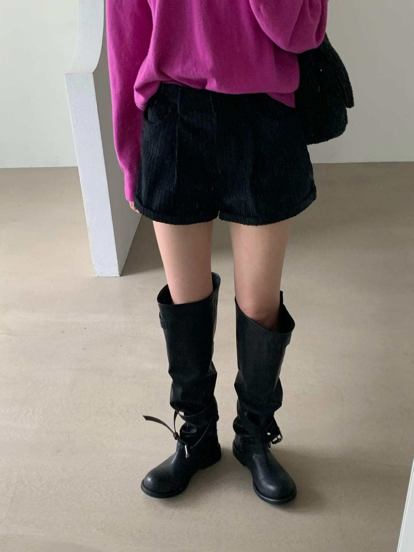 燈芯絨秋款短褲