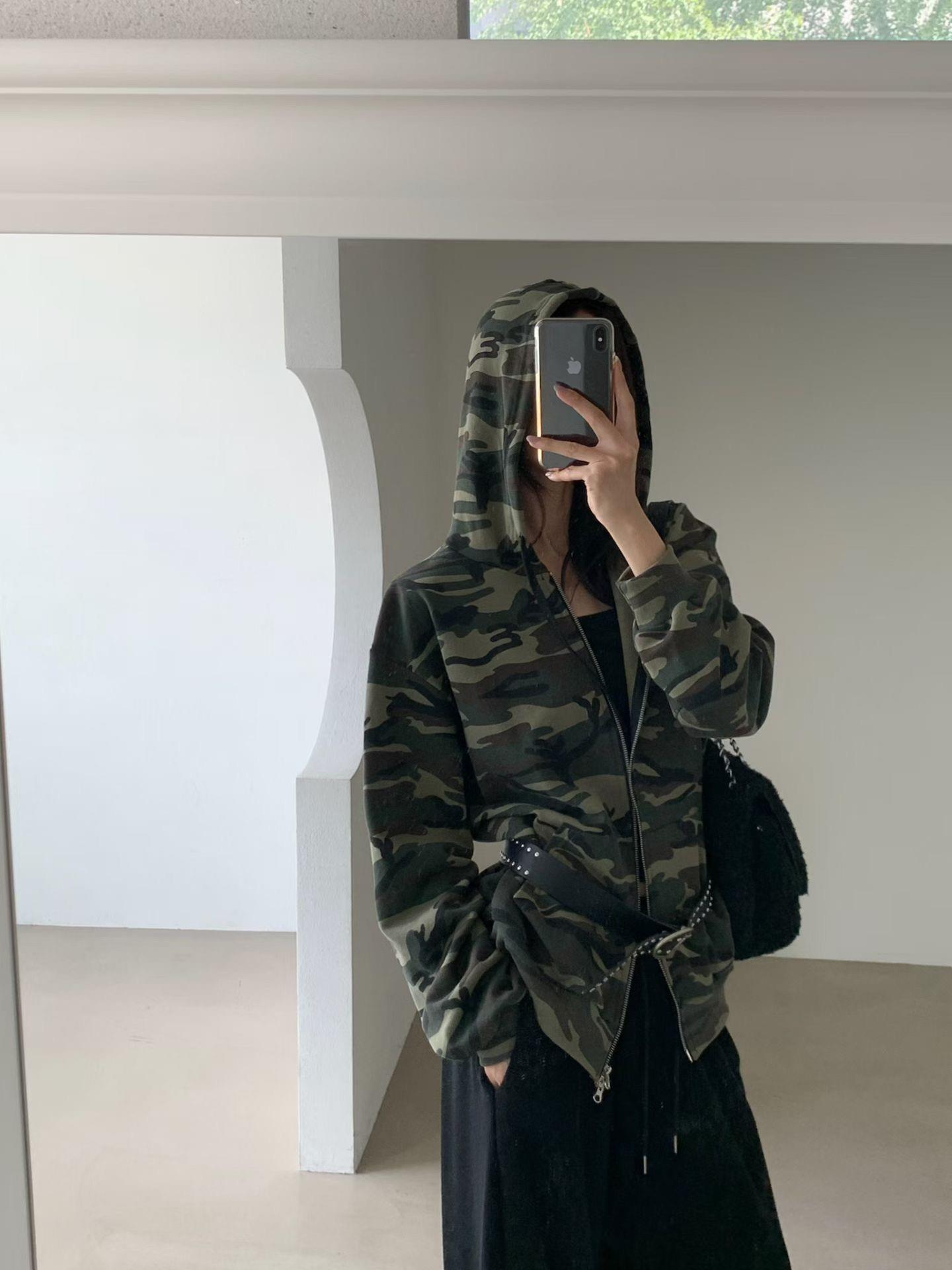 酷辣迷彩中長版外套